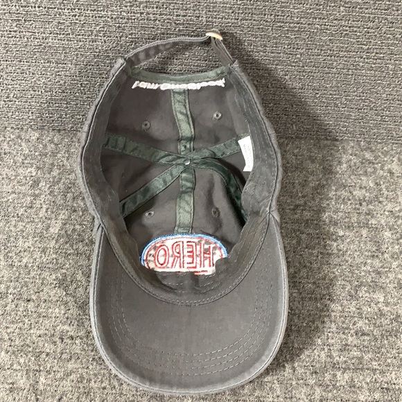 Hero OneBlood Baseball Hat Women's Adjustable Gray Embroidered Strapback Cap - Picture 9 of 12